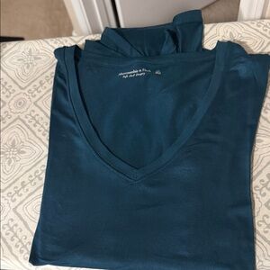 Abercrombie & Fitch Deep Blue V-Neck Shirt